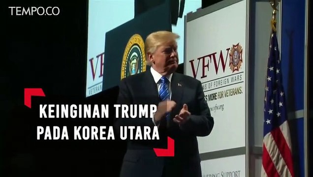 Trump Ingin Tentara yang Tewas di Korea Utara Kembali ke AS