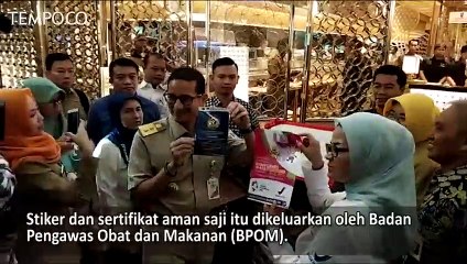 Sterilkan Jajanan Asian Games Lewat Stiker Aman Saji