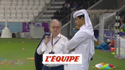 Al-Khelaïfi présent à l'entraînement - Foot - CM 2022 - Bleus