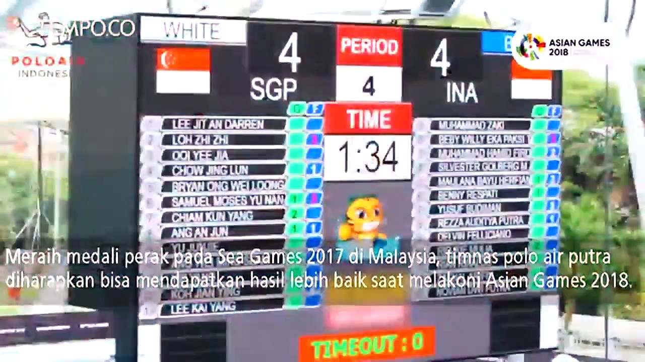 Polo Air Putra Bersiap Hadapi Tim Tangguh