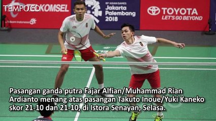 Aksi Rian dan Fajar saat Kalahkan Jepang