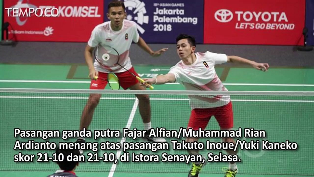 Aksi Rian dan Fajar saat Kalahkan Jepang