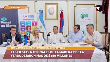 Download Video: Las fiestas nacionales de la Madera y de la Yerba dejaron más de $280 millones