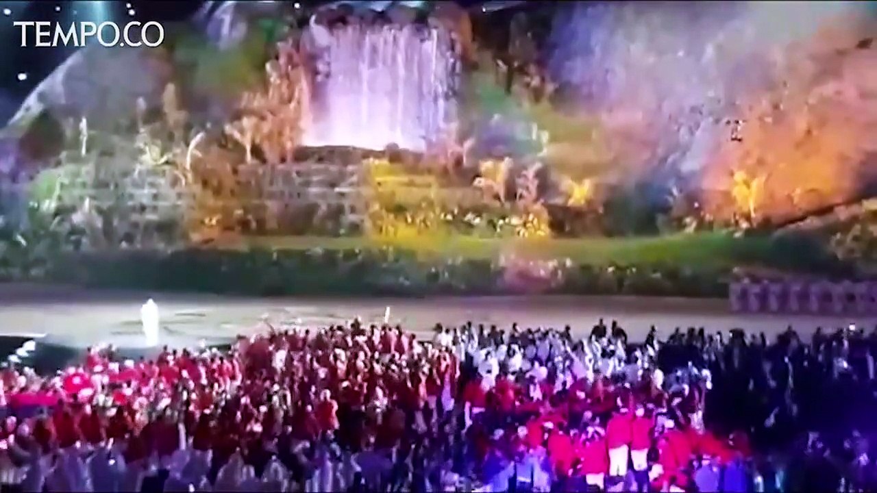 Meriah Suasana Panggung Pembukaan Asian Games 2018