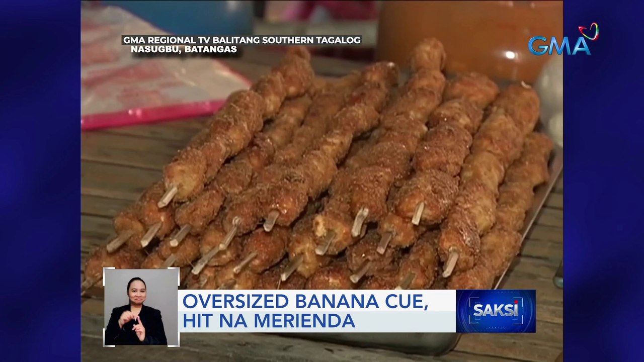 Oversized banana cue, hit na merienda | Saksi