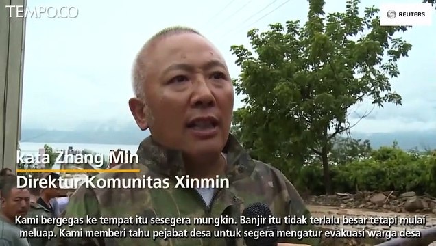 Tanah Longsor Mengganggu Jalur Kereta Api di Cina