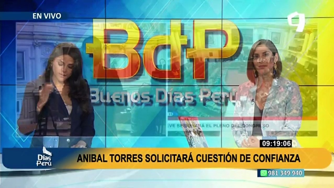 Aníbal Torres plantea cuestión de confianza ante el Congreso