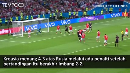 Piala Dunia 2018 Kroasia Singkirkan Rusia Lewat Adu Penalti