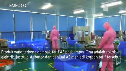 Produksi Rokok Elektrik Cina Tidak Terpengaruh Tarif AS