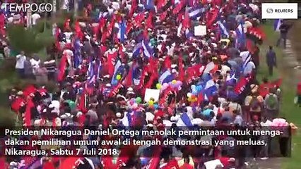 Presiden Nikaragua Tolak Pemilu di Tengah Demonstrasi