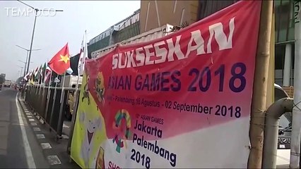Viral, Bendera Negara Peserta Asian Games Bertiang Bambu
