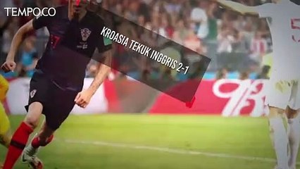 Piala Dunia 2018, Kroasia Kalah Inggris 2-1