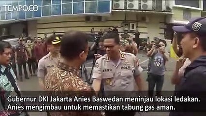 Tinjau Lokasi Ledakan di Grand Wijaya, Ini Pesan Anies Baswedan