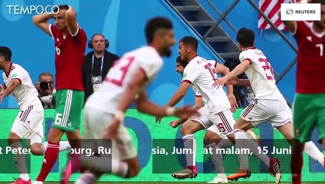 Piala Dunia 2018: Gol Bunuh Diri Antar Iran Kalahkan Maroko 1-0