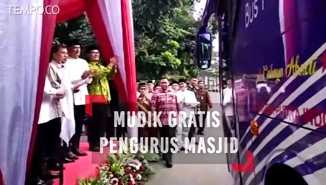 Jusuf Kalla Melepas Mudik Gratis untuk Pengurus Masjid