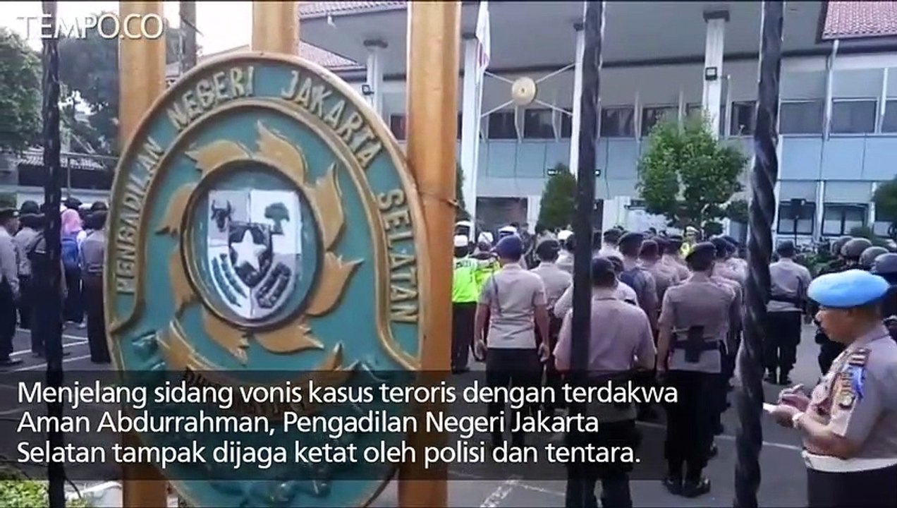 Begini Pengamanan Jelang Sidang Vonis Aman Abdurrahman