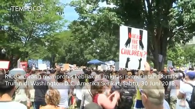 Protes Kebijakan Imigrasi Pemerintah Donald Trump