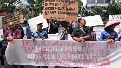 Hakim Tolak Eksepsi, Warga Pulau Pari Borgol Diri