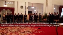 Joko Widodo Melantik Wakil Ketua Mahkamah Agung