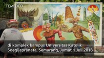 Pegiat Seni Gelar Panorama Mural Pancasila