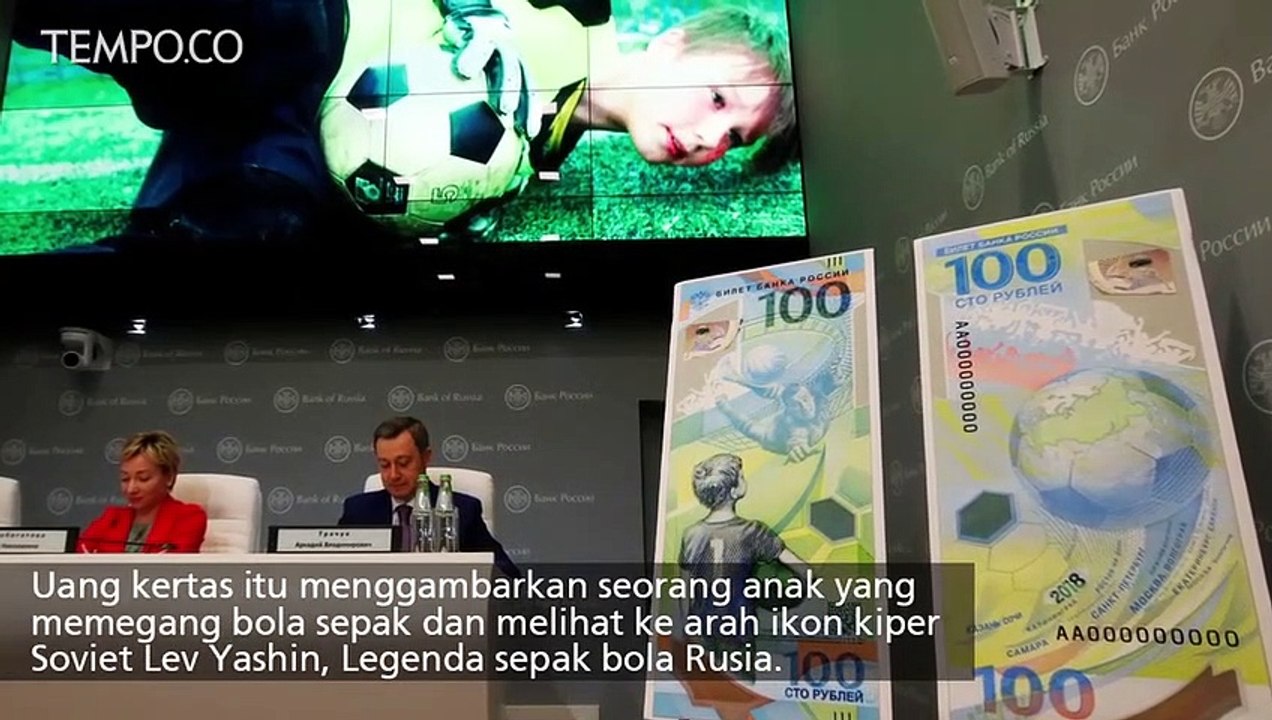 Rusia Terbitkan Uang Rubel Edisi Piala Dunia 2018