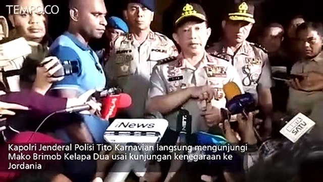 Kapolri: Rutan Mako Brimob Tidak Layak Untuk Tahanan Teroris