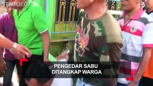 Lolos dari Polisi, Pengedar Sabu ini Ditangkap Warga