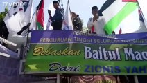 Aksi Bela Baitul Maqdis, Massa Kibarkan Bendera Palestina
