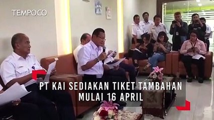 PT KAI Sediakan Tiket Tambahan Mulai 16 April