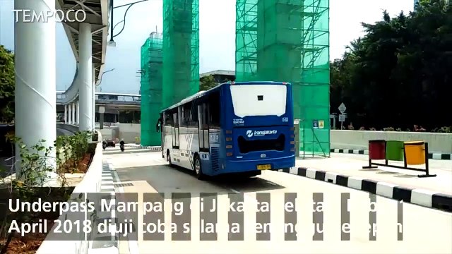 Underpass Mampang Diuji Coba, Lalu Lintas Masih Padat
