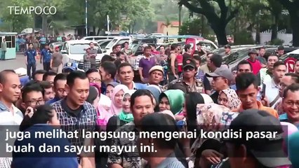 AHY Kunjungi Pasar, Dengarkan Curhatan Petani