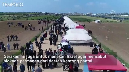 Ribuan Warga Palestina Gelar Aksi Great March of Return