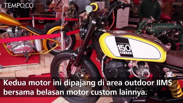 Motor Chopper Jokowi dan Cafe Racer Gibran Mejeng di IIMS 2018