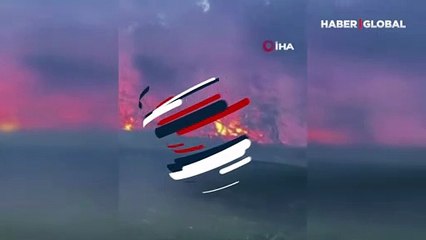 Beykoz’da bir orman alev alev yandı