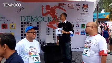 Democracy Run Ajang Sosialisasi Parpol Peserta Pemilu 2019