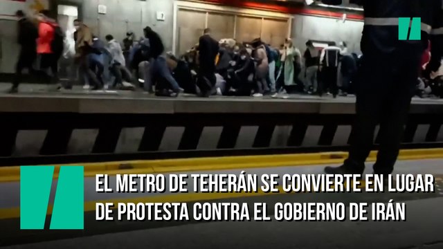 El metro de Teherán se convierte en lugar de protesta contra el gobierno de Irán