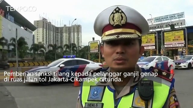 Sanksi Tilang Pelanggar Ganjil Genap Batal Diberlakukan, Kenapa?