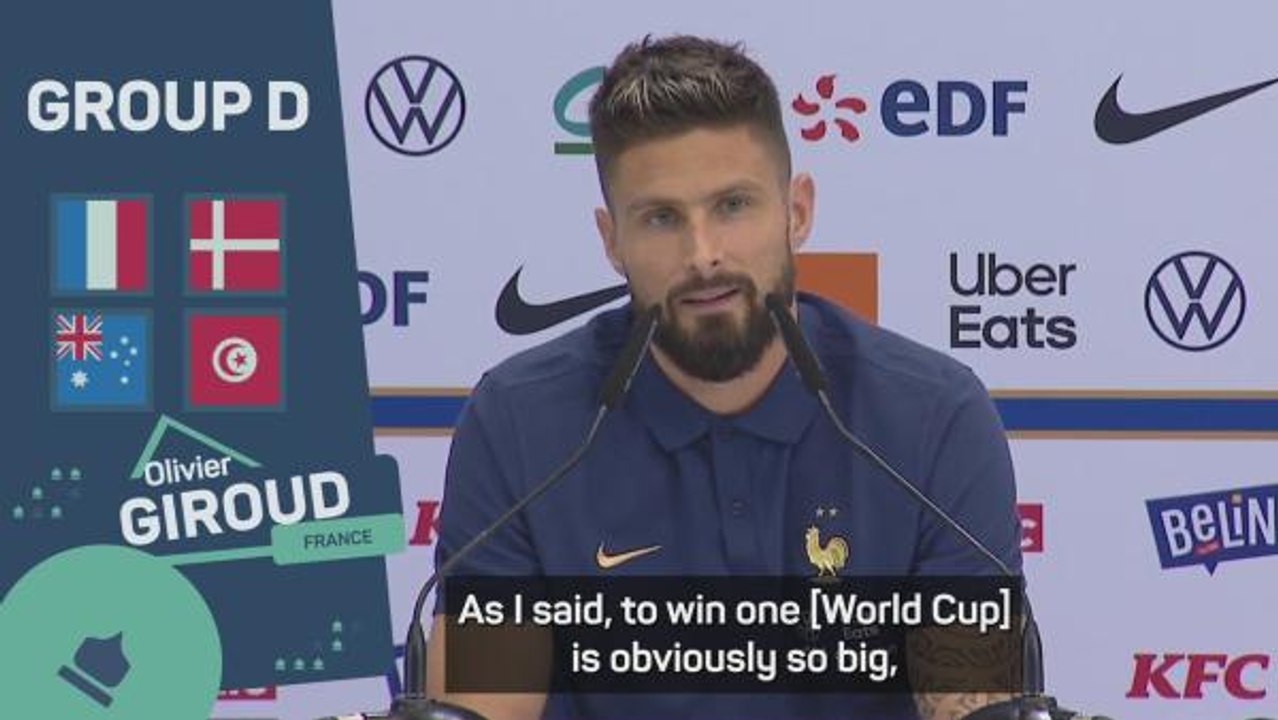 Giroud 'still hungry' for World Cup glory despite achieving 'childhood dream'
