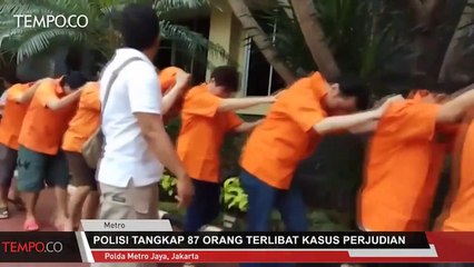 Polisi Tangkap 87 Orang Terlibat Kasus Perjudian