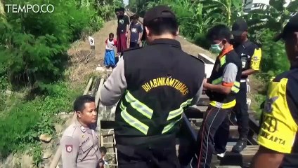 Tragis, Pria Tertabrak Kereta  Hingga Tercebur ke Sungai