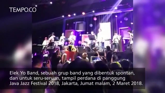 Pentas Perdana Elek Yo Band di Java Jazz 2018, Begini Penampilannya