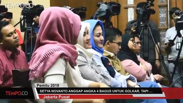 Setya Novanto Anggap No 4 Baik untuk Golkar