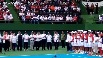 Jokowi Meresmikan Stadion Tenis Indoor dan Outdoor GBK