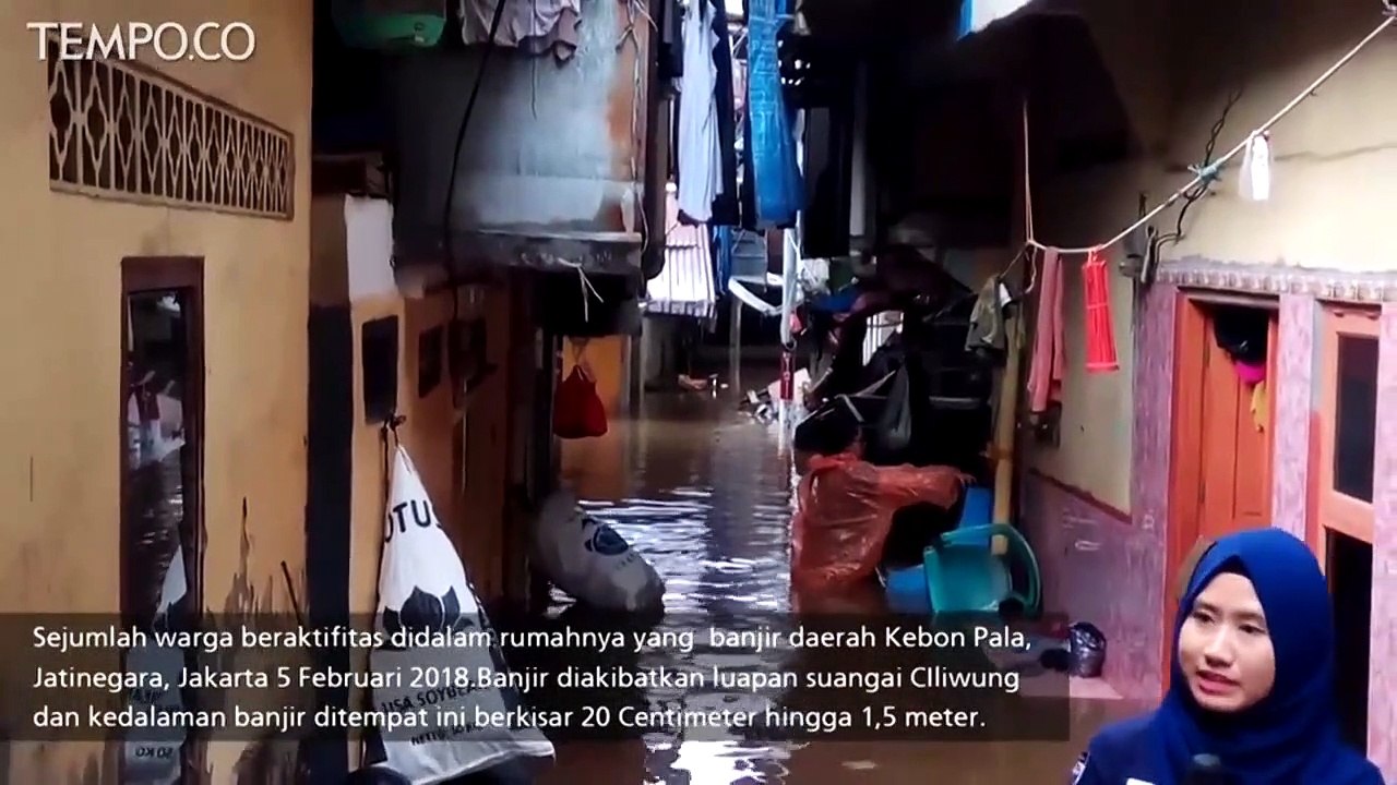 Sungai Ciliwung meluap, Pemukiman Kebon Pala Banjir 1,5 Meter