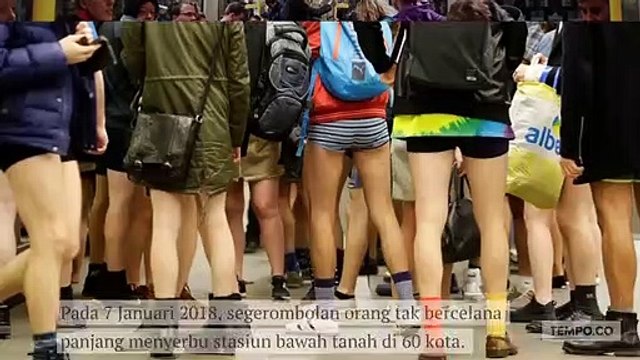 Hari Tanpa Celana di Stasiun Bawah Tanah Dunia