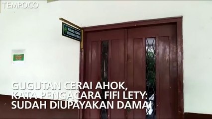 Gugutan Cerai Ahok, Kata Pengacara Fifi Lety Sudah Diupayakan Damai