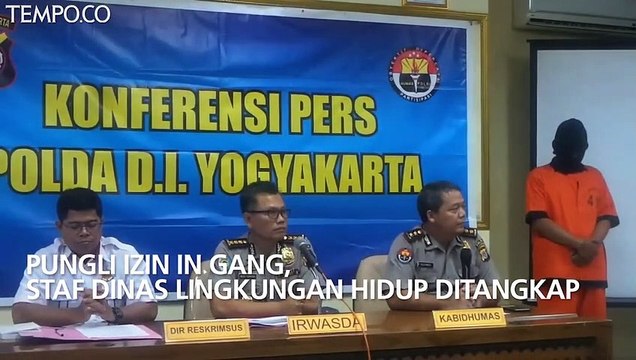 Pungli Izin In Gang, Staf Dinas Lingkungan Hidup Ditangkap