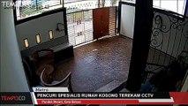Pencuri Spesialis Rumah Kosong Terekam CCTV