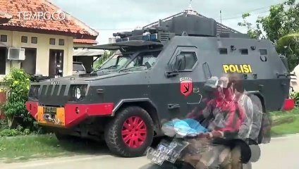 Polsek Tanara Diteror Akan Diledakkan, Brimob Sisir Setiap Sudut