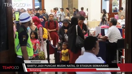 Sabtu Jadi Puncak Mudik Natal Di Stasiun Semarang